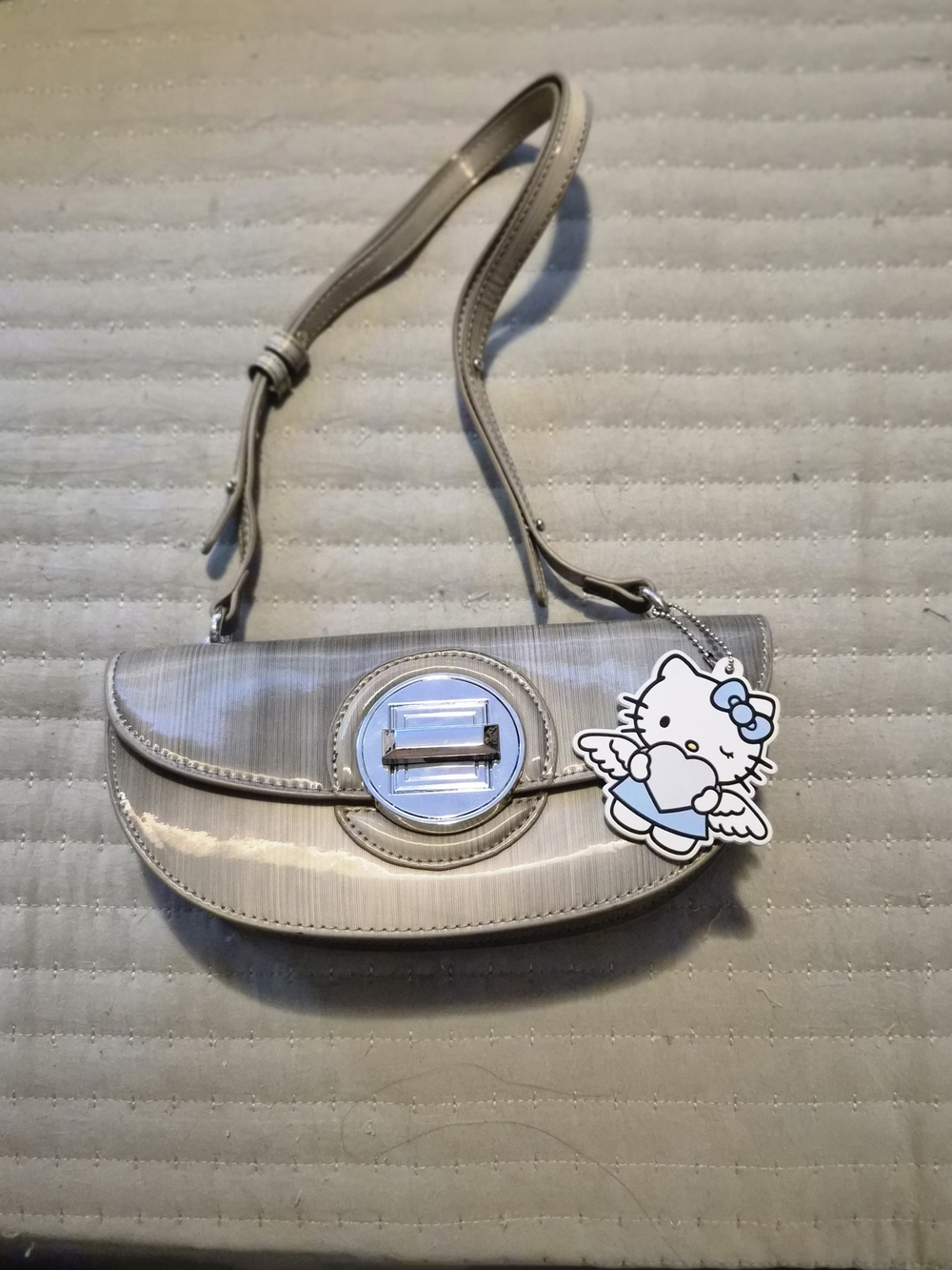 Silver Shoulder Bag